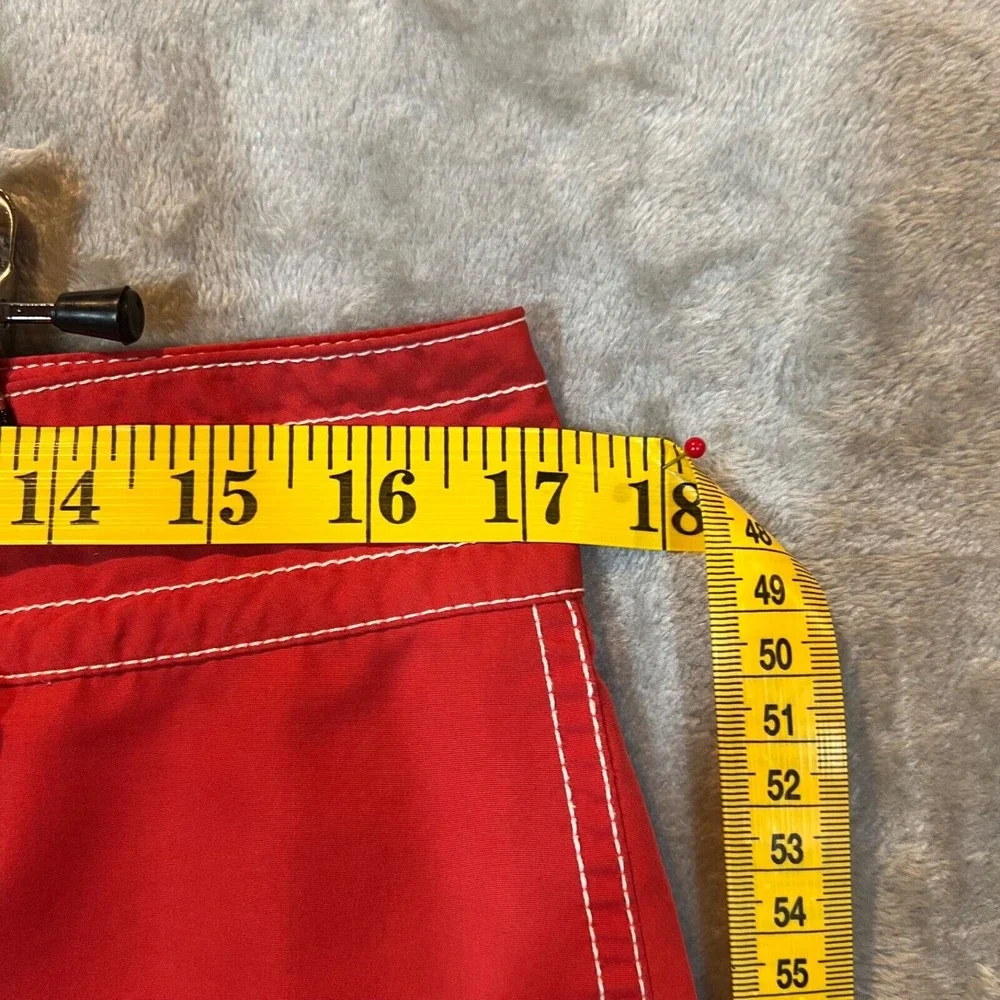 Polo by Ralph Lauren Swim Board Shorts Mens Size 32 Red‎ Preppy Beach Blue Pony